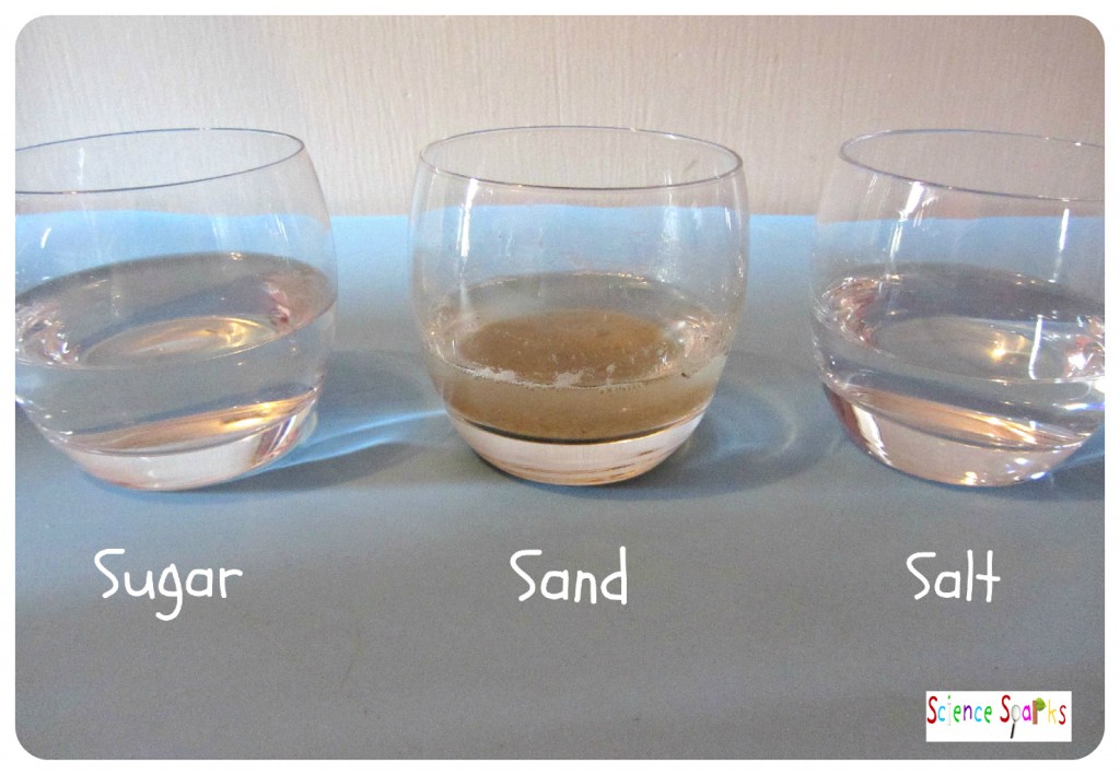 Does sand dissolve in water?