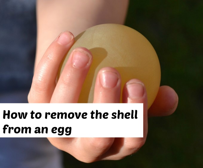 How to remove the shell from an egg