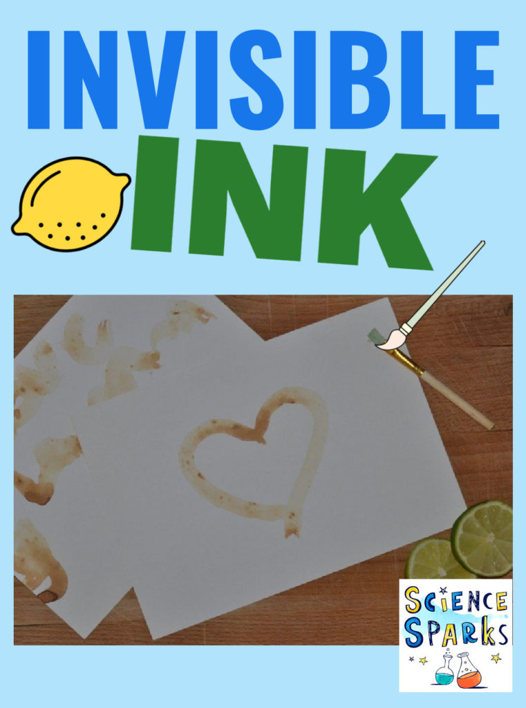 image of lemon juice based invisible ink
