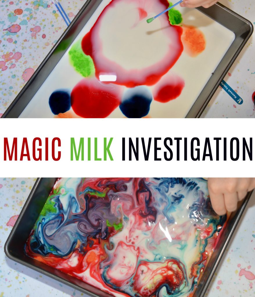 Magic milk investigation for learning about emulsions