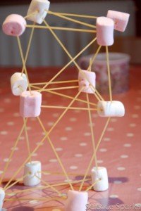 spaghetti and marshmallow structure
