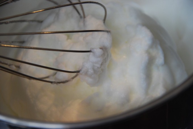 Whisked egg white