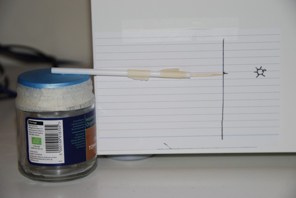 Barometer DIY barometer made with a jar and balloon.