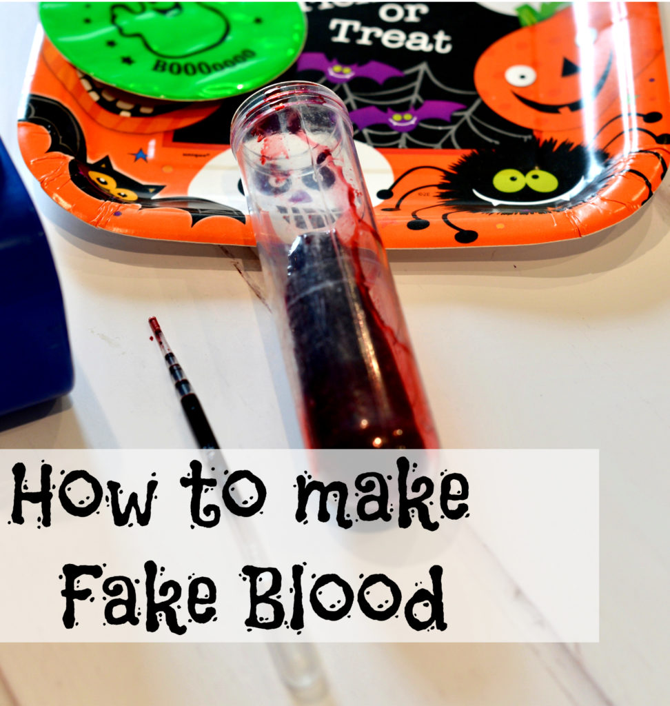 Find our how to make fake blood with these two easy fake blood recipes. Awesome Halloween science for kids #scienceforkids #Halloweenscience #gruesomescience #horriblescience #grossscience