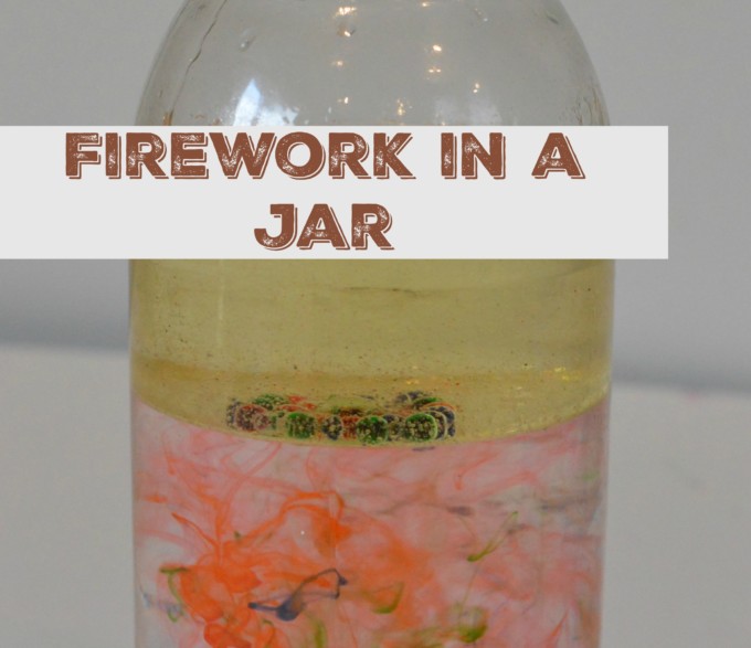 Firework in a jar