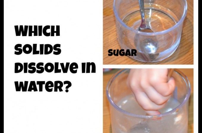 Which solids dissolve in water