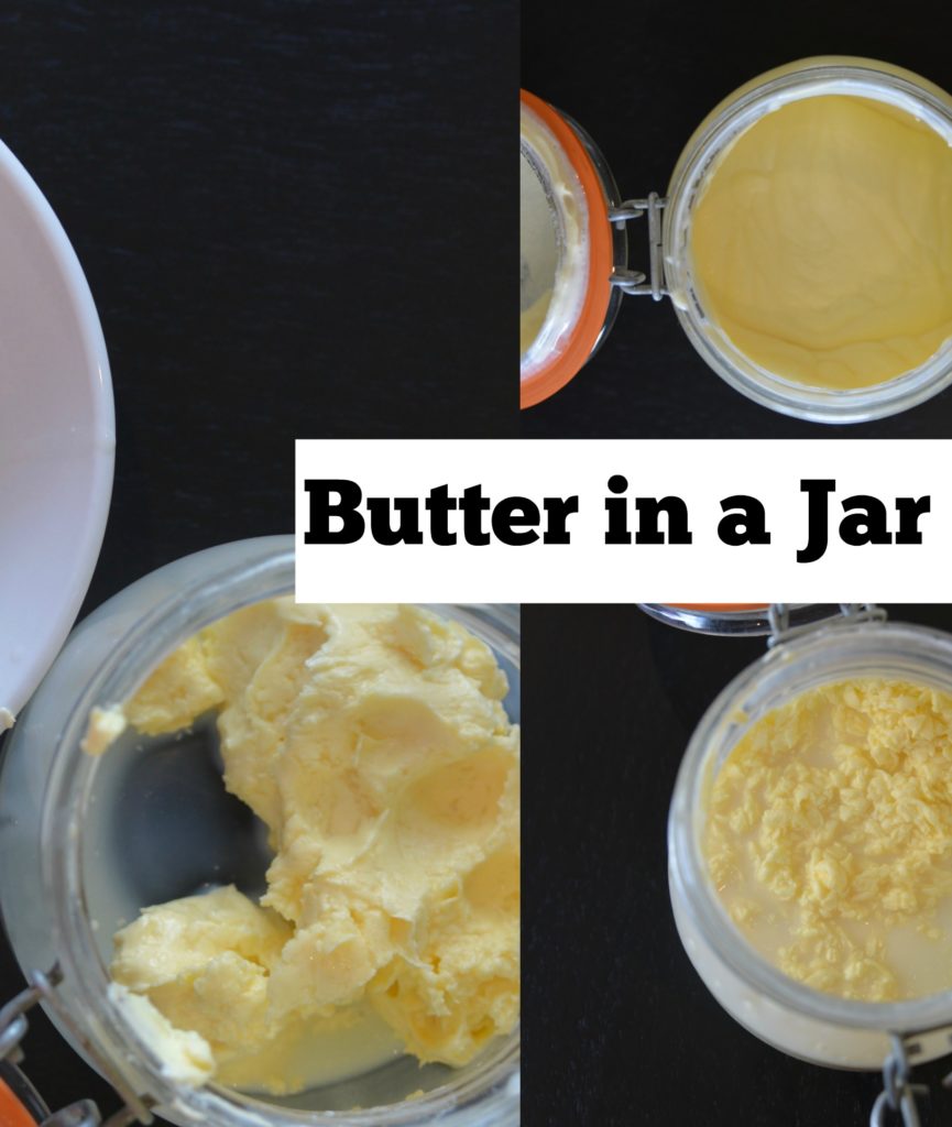 How to Make Butter in a jar. #Scienceforkids #kitchenscience #butterinajar