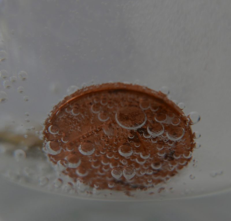 Make a raisin dance baking soda experiment