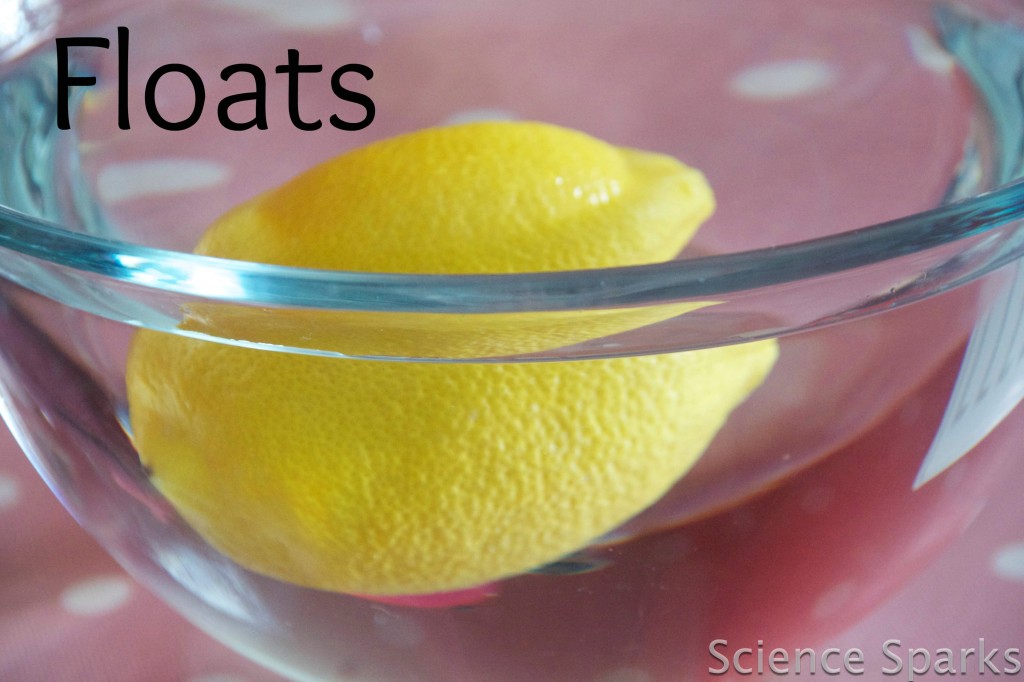 How to make a lemon sink Science Sparks