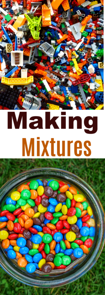 Making mixtures. Make simple mixtures and then more complex mixtures that can be separated by filtration or evaporation #mixtures #chemistryforkids