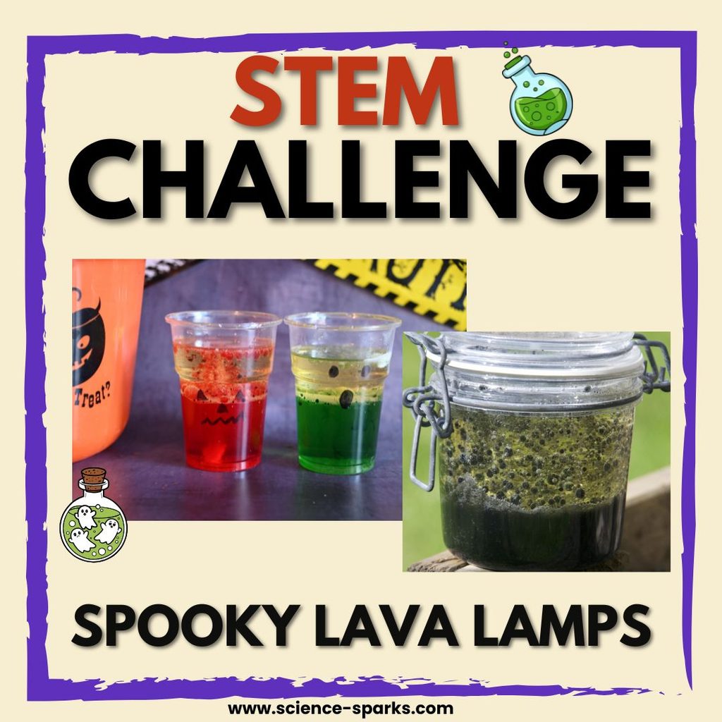 Spooky Lava Lamps STEM Challenge