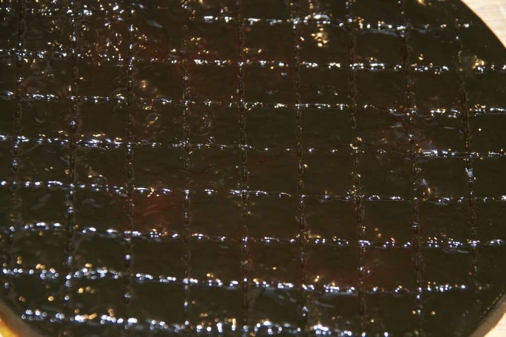 treacle toffee treacle toffee ready to be cut