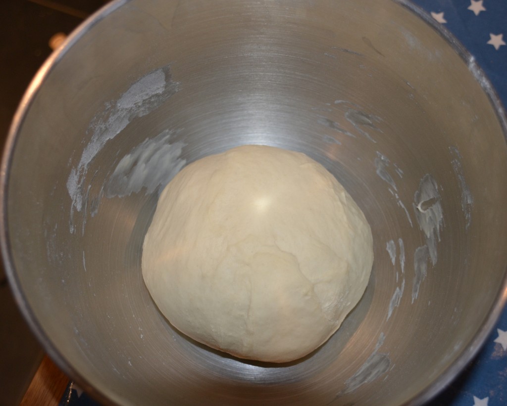 pizza dough before rising