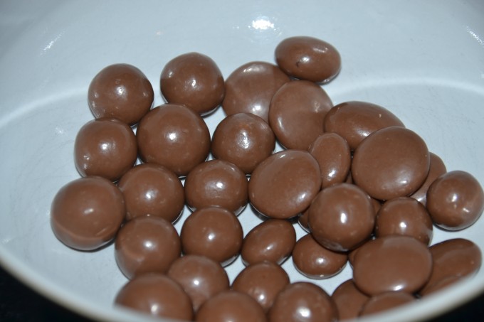 chocolate Revels in a white bowl