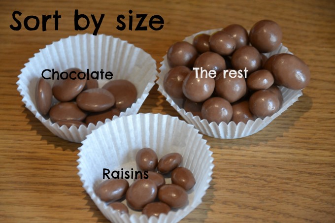 revels sorted by size