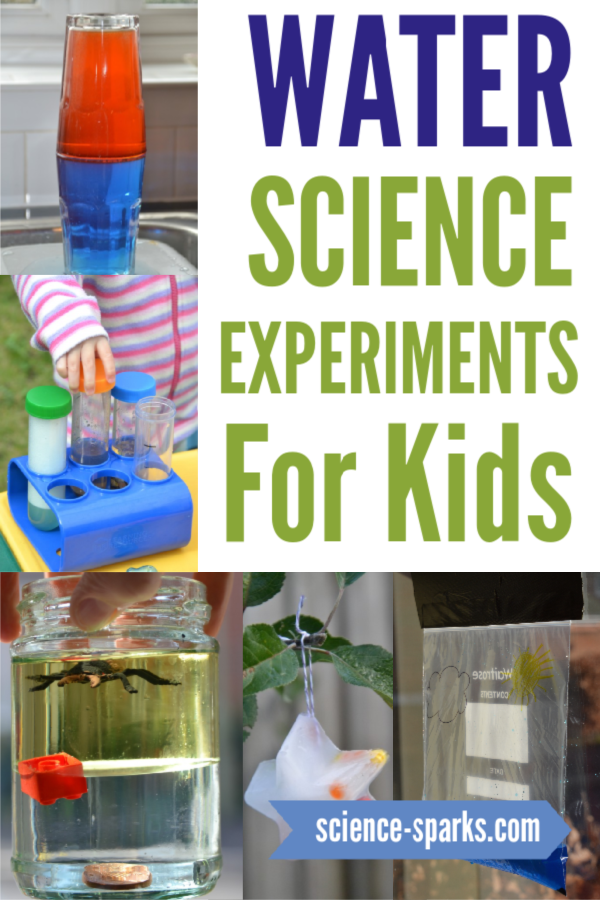Easy Water Science Experiments and Activities for Kids. Freeze it, melt it, dissolve things in in. Discover the wonder of water with these easy water science experiments for kids #waterscience