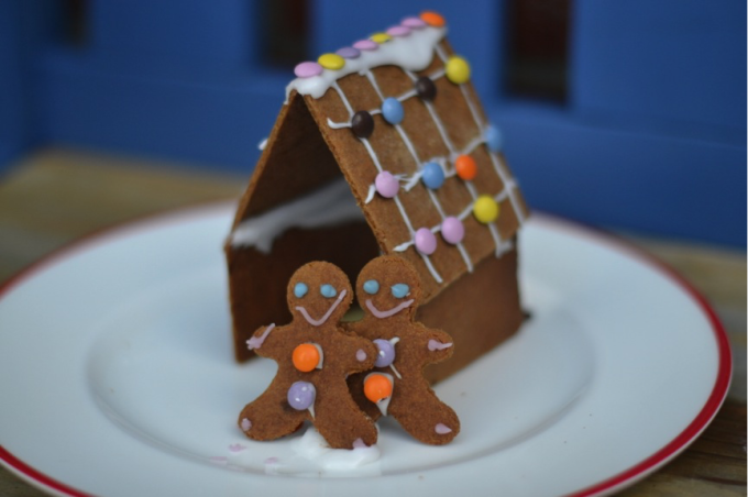 gingerbread house for a science experiment.