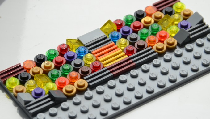 Patterns made with LEGO® for a coding activity