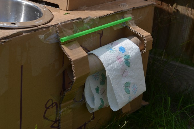 How to make a cardboard kitchen