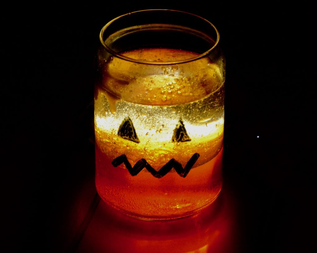 lava lamps for halloween - part of a top 10 science experiments for Halloween collection