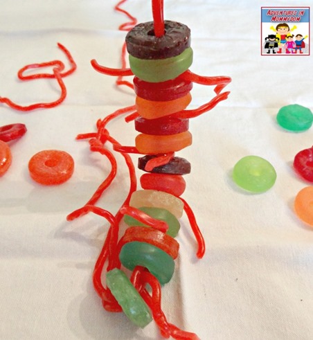candy model of a spine
