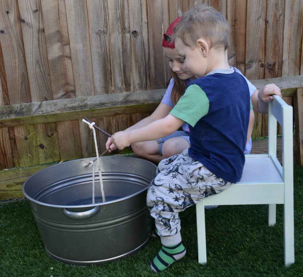 Ice Experiment for Kids - Ice fishing