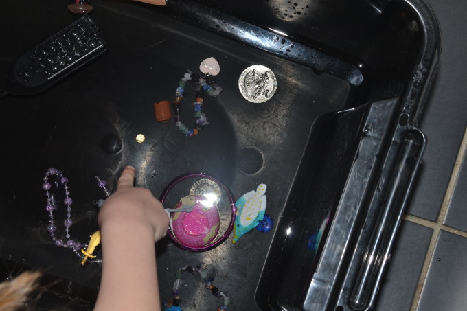 Pirate treasure being tested to see if it sinks or floats