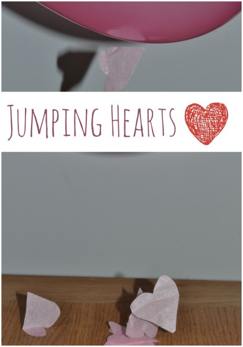 Jumping hearts, static electricity investigation