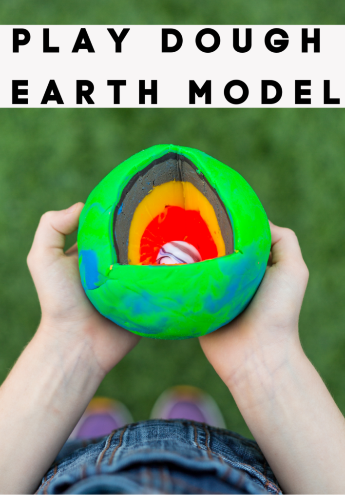 Play dough layers of the Earth model composition of the Earth #spacescience #scienceforkids #EarthScience #earthlayers