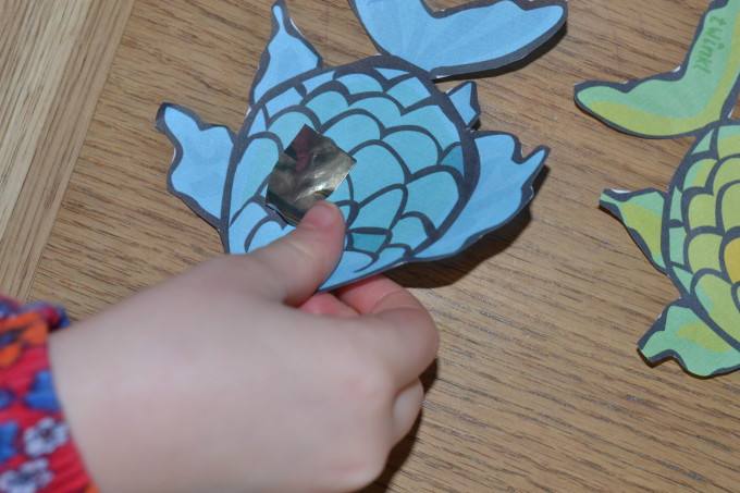rainbow fish cut out for an activity