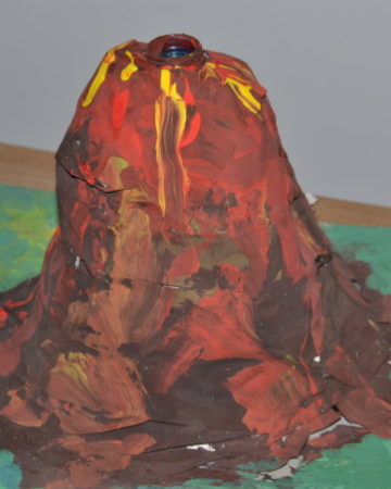 Homemade volcano
