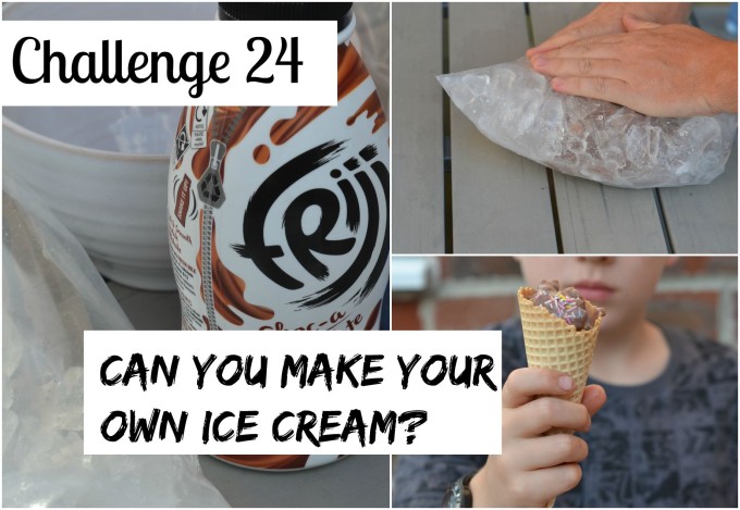 Make ice cream with ice and salt #ediblesciencechallenge