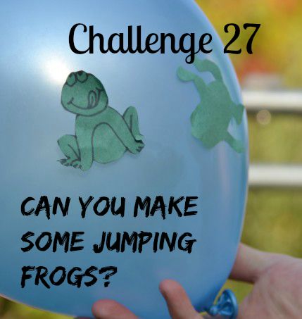 Tissue paper frogs stuck to a static electricity charged balloon #staticelectricity