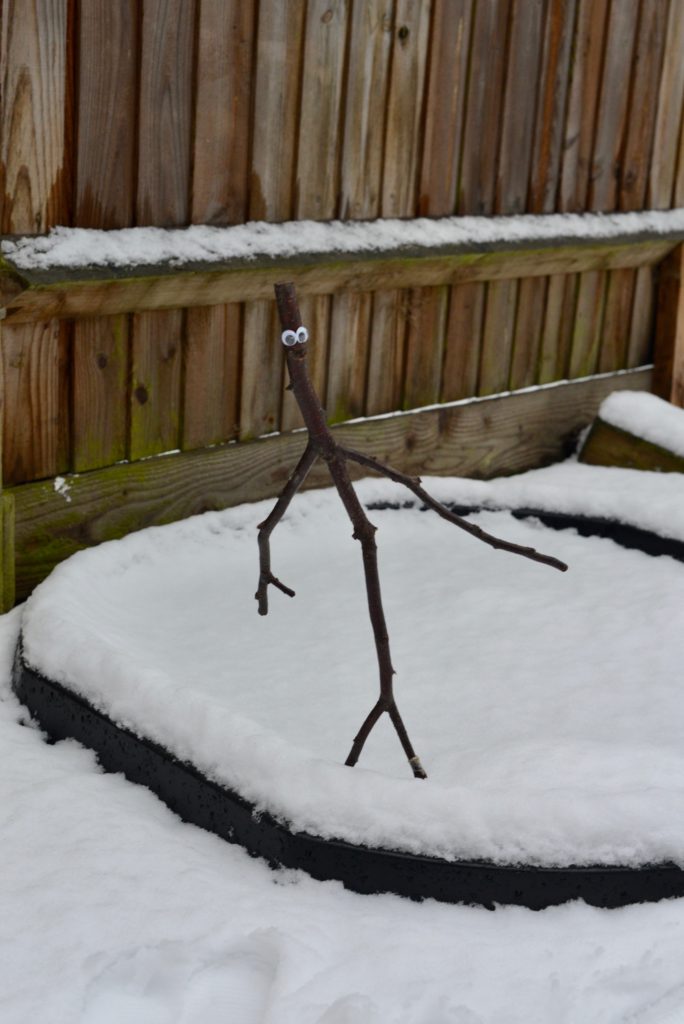 stickman in the snow