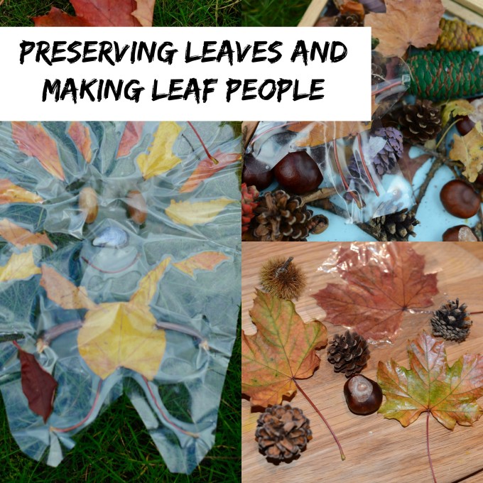 Preserving leaves and making leaf people - How to preserve leaves - autumn science for kids #leafcrafts #autumnscience #fallscience