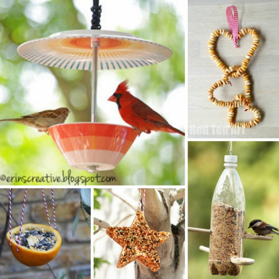 homemade birdfeeders