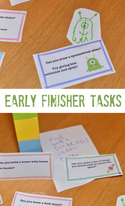 Science Early finisher tasks