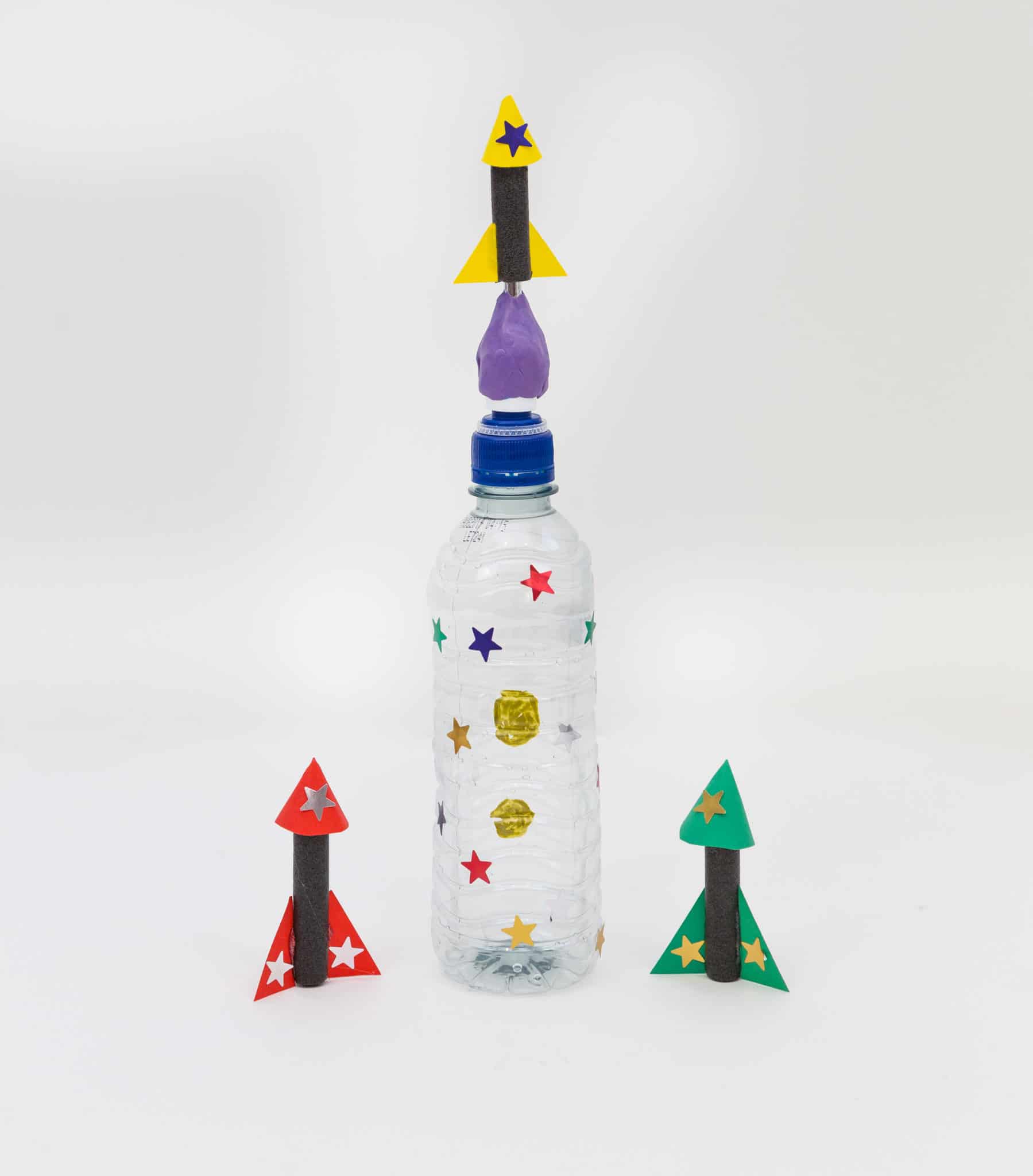 Squeezy Bottle rocket craft for kids