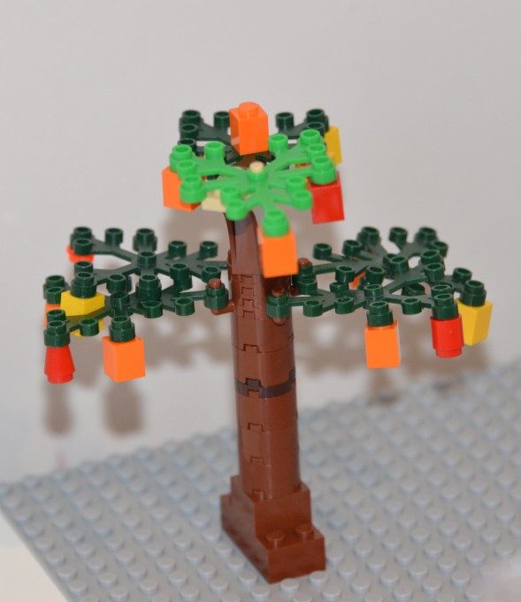 Autumn tree made with LEGO