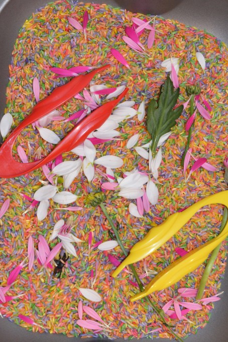 Flower sensory tray
