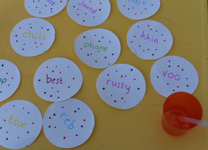 Filter paper phonics
