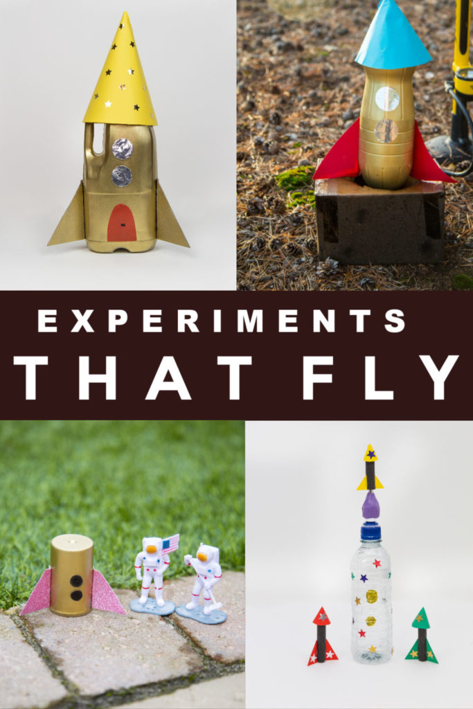Experiments you can make FLY!! Make a bottle rocket, film caniste rocket, rocket mouse and other awesome flying experiments #scienceforkids #gravityexperiments #rockets #rocketexperiments #flyingexperiments