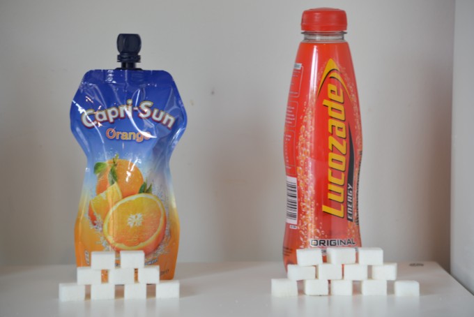 How much sugar in lucozade