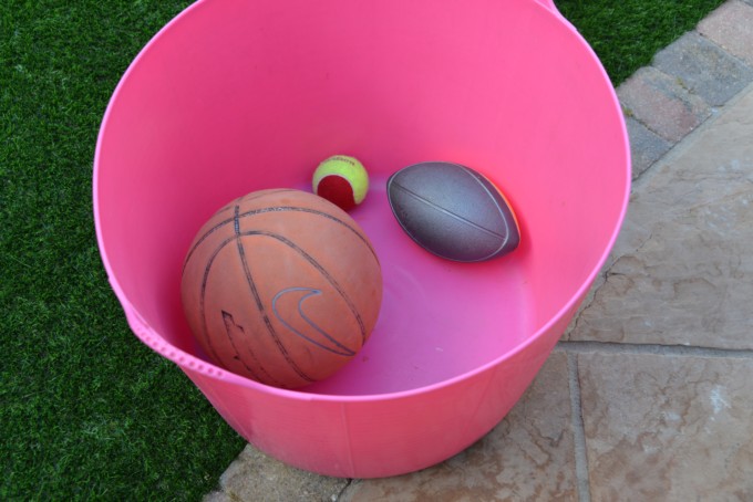 balls in a container for a bouncy ball experiment