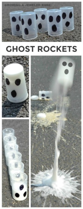 Ghost rocket experiment - flying ghost film canisters