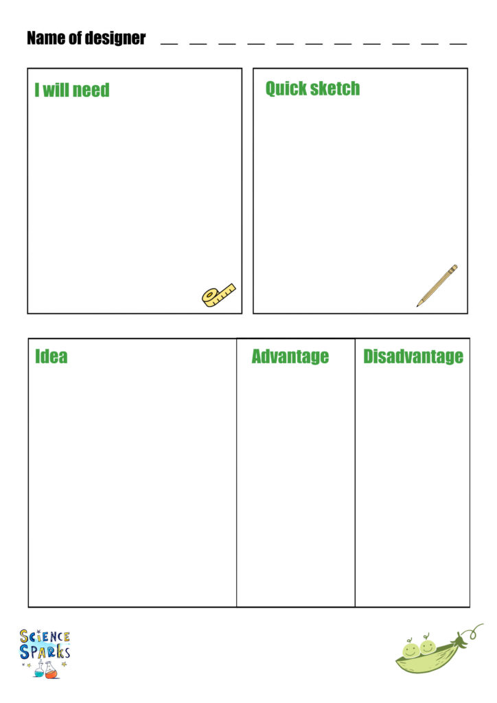 Princess and the pea STEM challenge booklet page 2