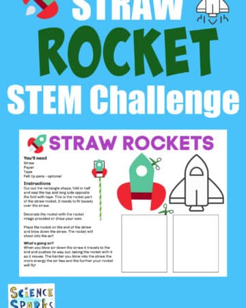 Straw rocket STEM challenge
