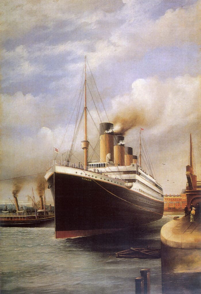 titanic ship docked