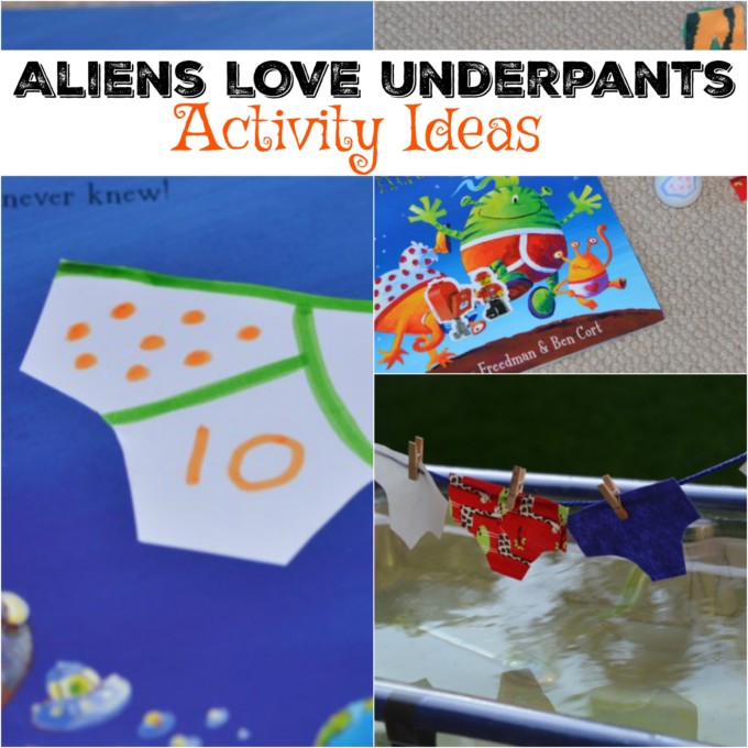Aliens LOVE Underpants activity ideas