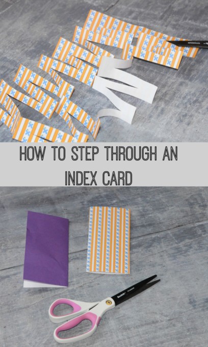 Step through an index card